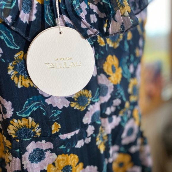 REVOLVE Ruffle Floral Mini Dress Light it Up TALULAH LA MAISON SZ XXL NWT!! - Picture 9 of 14